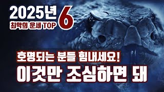 2025년 재수 없는 띠 TOP 6 / 호명되는 (띠) 악운 피하는 방법