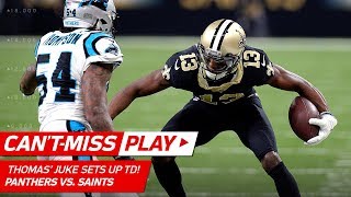 Michael Thomas' Sick Juke Leads to Drew Brees' Huge TD Pass! | Can't-Miss Play |