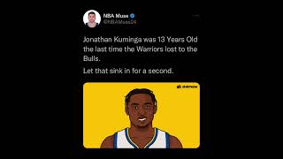 Last time The Warriors lost to The Bulls, Jonathan Kuminga WAS 13 😳🤯🤯