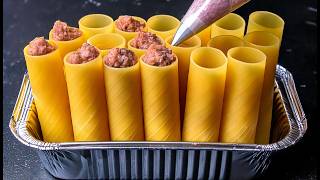 They will disappear in 1 minute! Tastier than dumplings! Cannelloni with minced meat