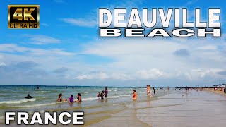 【4K】🇫🇷Deauville Beach, France - Walking Tour 2021