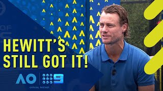 Australian Tennis legend Lleyton Hewitt steps up for the fastest serve | Wide World of Sports