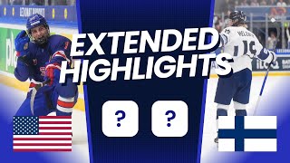 USA vs Finland EXTENDED Highlights | 2024 IIHF U18 World Championship