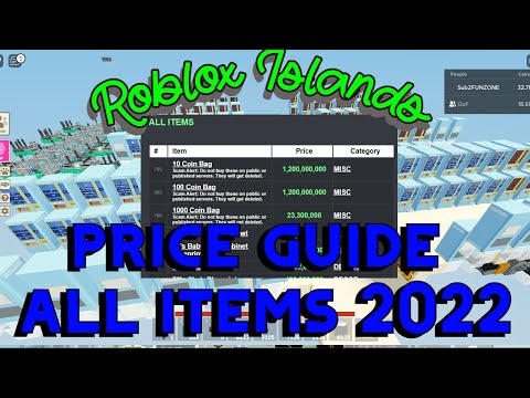 Roblox islands price guide 2022 - Funzone