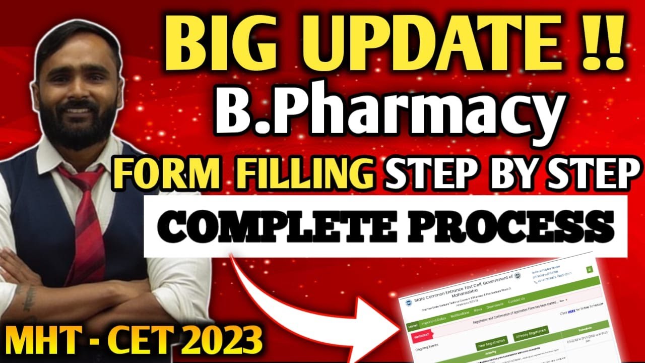 B.Pharmacy Complete Registration Form Filling STEP BY STEP Process ...