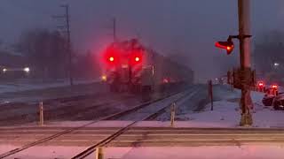 The Complete Metra Evening Rush Hour In A Blizzard At Fairview Avenue On January 17, 2020