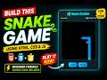 😱 I Built This Neon Snake Game with Only HTML, CSS & JS