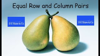 Equal Row and Column Pairs - LeetCode 2352 - Python