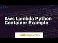 aws lambda python container example