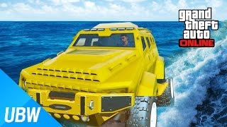 울산큰고래' 바다를 건너는 모세의 기적 자동차 레이스!! (GTA5 레이스 작업탐방)