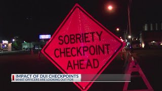 Officers looking for more than DUIs at checkpoints