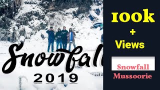 Live snowfall capture in drone || First time in india || Mussoorie snowfall