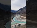 Confluence of Zanskar river & Indus river, Sangam point Nimoo leh ladakh