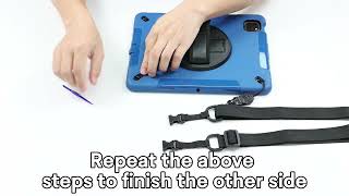 Shoulder strap installation tutorials for Miesherk FTL style🌸iPad Accessories