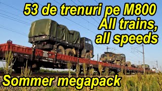 53 de trenuri pe M800-All trains,all speeds-Schnellzüge/langsame Züge