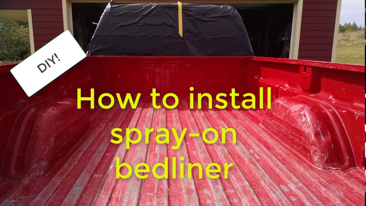 How To Apply Raptor Bed Liner - YouTube