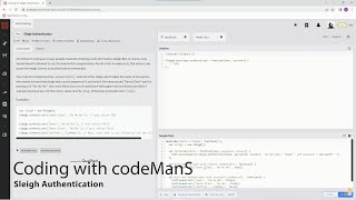 Codewars 8 kyu Sleigh Authentication JavaScript