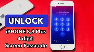 Unlock iPhone 8,8 Plus 4 digit screen passcode if forgot without losing data !! Latest 2024 method