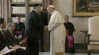 البابا فرنسيس يستقبل وفداً من مؤتمر الحاخامات الأوروبيين لأول مرة في الفاتيكان