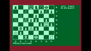 Partida en Colossus Chess 4.0 - Atari XL/XE