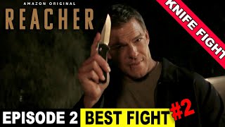 Reacher Episode 2 BEST FIGHT SCENE - Knife FIGHT