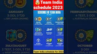team India schedule for 2023 🤯#shorts #trending #viral #funny #viralvideo #viratkohli #cricket #ipl