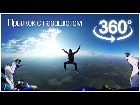 SkyDive in 360 Virtual Reality via GoPro / Прыжок с парашютом в 360 градусов