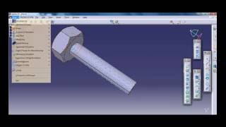 Designing a bolt using CATIA V5