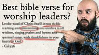 One Bible verse every worship leader MUST know.