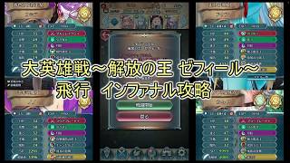 FEH 大英雄戦 解放の王 ゼフィール インファナル攻略動画