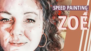 Watercolor Portrait - Speed painting - \