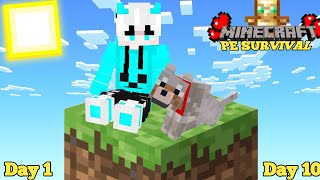 Minecraft Pe Survival Series 1.21 But Only One Block 🔥 I survived in Minecraft (In Hindi) #minecraft