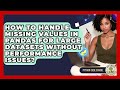 How To Handle Missing Values In Pandas For Large Datasets Without Performance Issues?