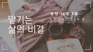 ☕️M.베이직ㅣ15분 삶의 예배ㅣ맡기는 삶의 비결ㅣ잠 16:3