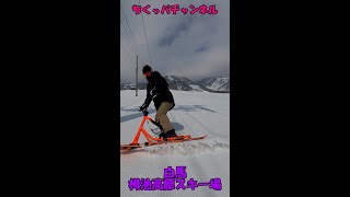 【スノースクート】SNOWSCOOT　スクート初めて３か月♪ここまで滑れるようになりましたｗｗｗ　＃shorts＃バイク女子＃スノースクート＃栂池高原スキー場＃白馬