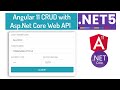 ASP.NET Core Web API CRUD with Angular 11