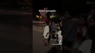 More roblox kids protesting in Turkey. They shout 'Give us back roblox!'. Turkey blocked the game.