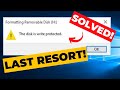 How to Fix USB Flash Drive Write Protection | Last Resort