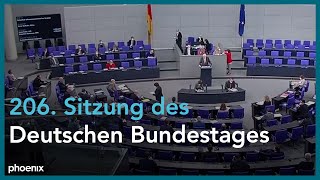 206. Sitzung des Deutschen Bundestages