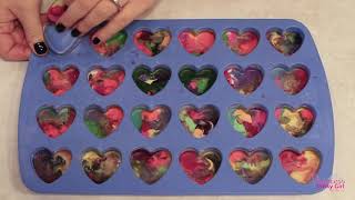 DIY Valentine's Day Heart Crayons
