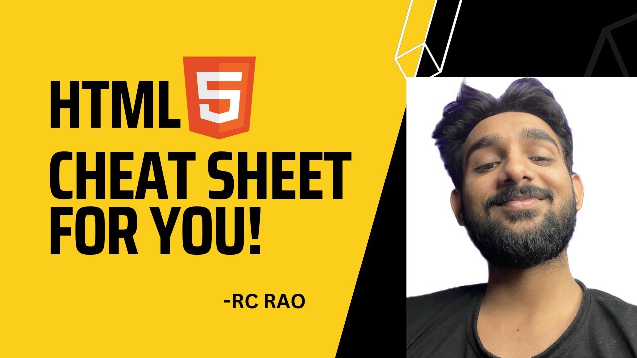 Html Cheat Sheet || Coding Cheatsheet For Beginners - YouTube