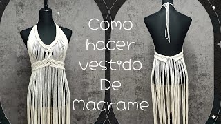 Cómo Hacer un Vestido de Macramé: Tutorial Paso a Paso para Principiantes\ DIY vestido de macrame