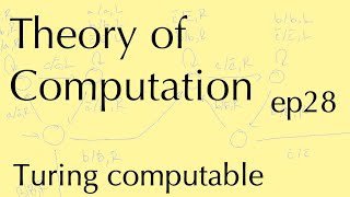 Computation ep28: Turing computable functions (Apr 11, 2023)