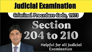 Commencement of Proceedings | Section 204 to 210 | Lecture Series on Judicial Exam | CrPC Part 68.