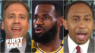 You're shifting responsibility from LeBron to AD! - Max to Stephen A. & Vince Carter | First Take