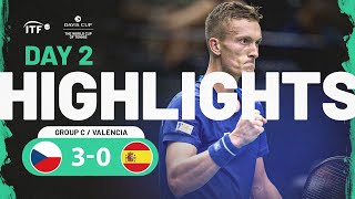 Highlights: Spain v Czechia | Davis Cup 2023