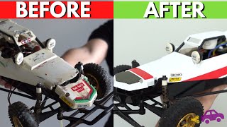 Repair RC Car Body and Paint - LIKE NEW! | Tamiya Grasshopper Build Part 4