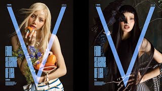 BLACKPINK 的 Lisa 以《V Magazine》V152 封面系列的四季时尚风格惊艳亮相