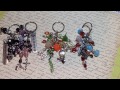 beaded key chain purse charms