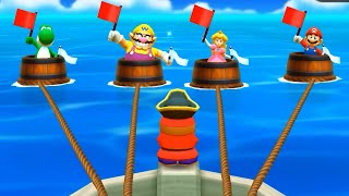 Mario Party The Top 100 HD - Wario vs Peach vs Yoshi and Mario (Master Difficulty)